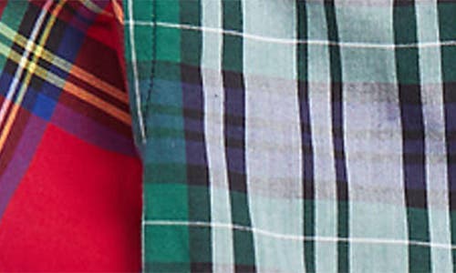 Shop Ralph Lauren Stretch Poplin Button-up Shirt & Corduroy Pants Set In Tartan Funshirt