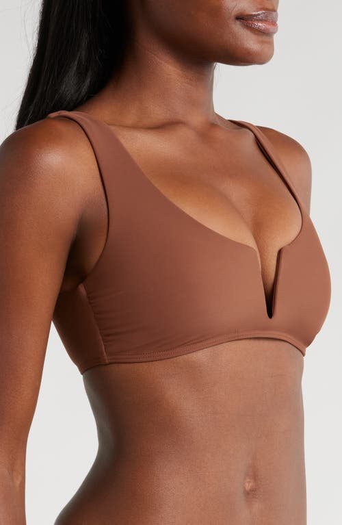 Shop Bondi Born Verona Bikini Top In Cocoa