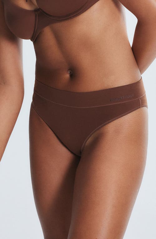 Savage X Fenty Soft N' Savage Cheeky Panties In Brown Sugar Nude