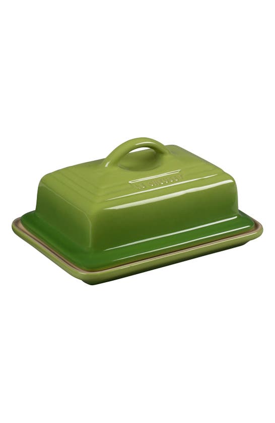 Shop Le Creuset Heritage Butter Dish In Artichaut