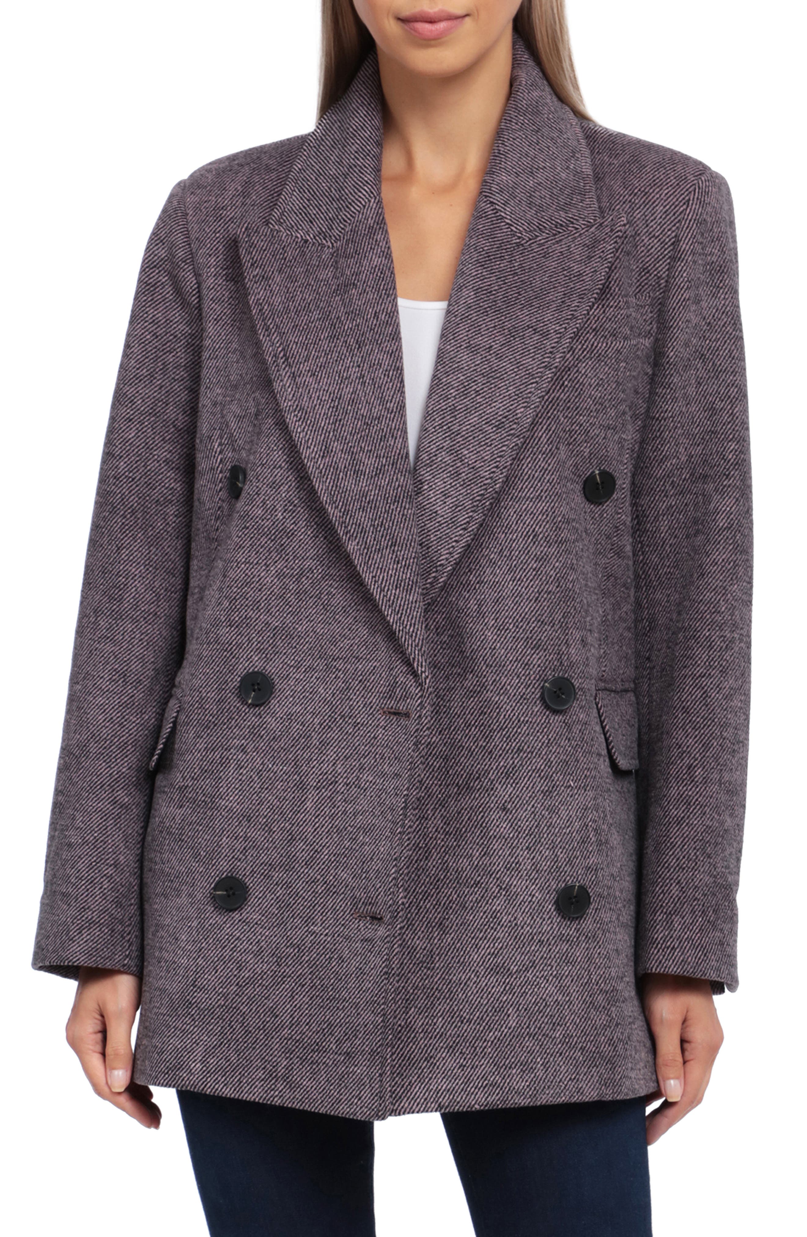 blazer wool coat