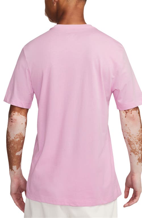 Shop Nike Sportswear Club Crew Neck T-shirt In Pink Rise