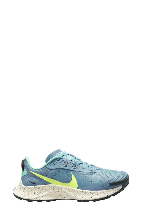Nike Pegasus Trail 3 Trail Running Shoe In Worn Blue/ Lemon / Mint