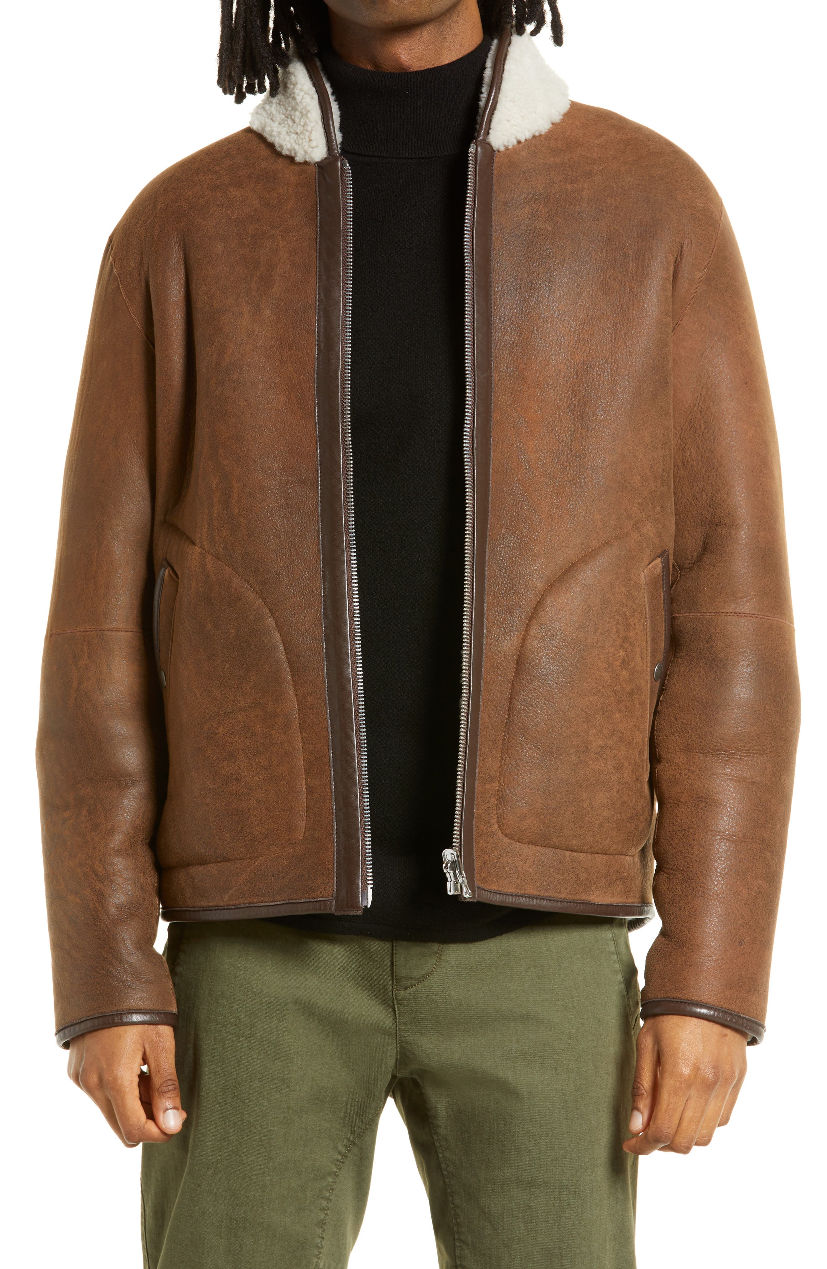 nordstrom shearling jacket