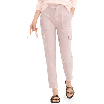 J.crew Straight Leg Cargo Pants, Pink