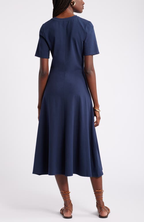 Shop Nordstrom A-line T-shirt Dress In Navy Blazer