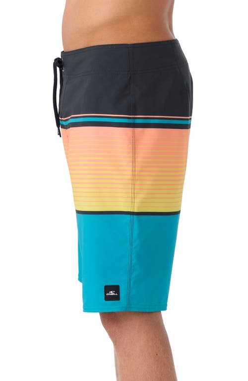 O'neill Lennox Stripe Board Shorts In Pagoda Blue