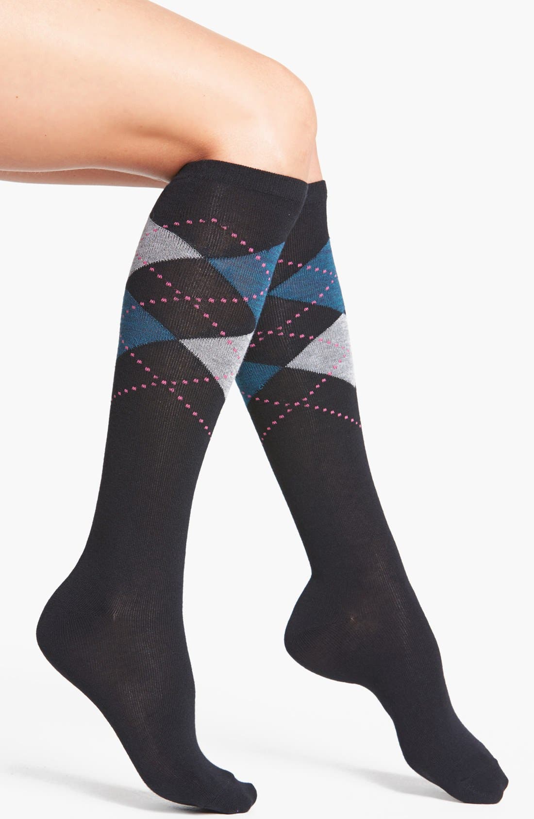 Nordstrom 'Soft Touch' Argyle Knee Socks Nordstrom