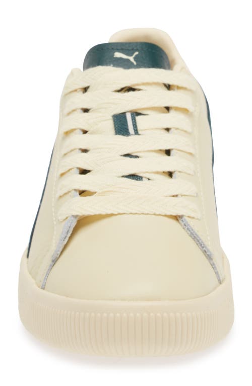 Shop Puma Clyde Players Lane Low Top Sneaker In Creamy Vanilla-red-black