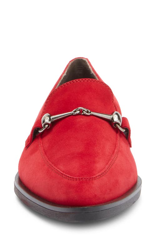 Shop Paul Green Wexler Pointed Toe Bit Loafer In Chili Suede