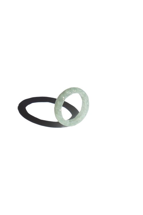 Seree Weave Off White Jade Ring In Off White
