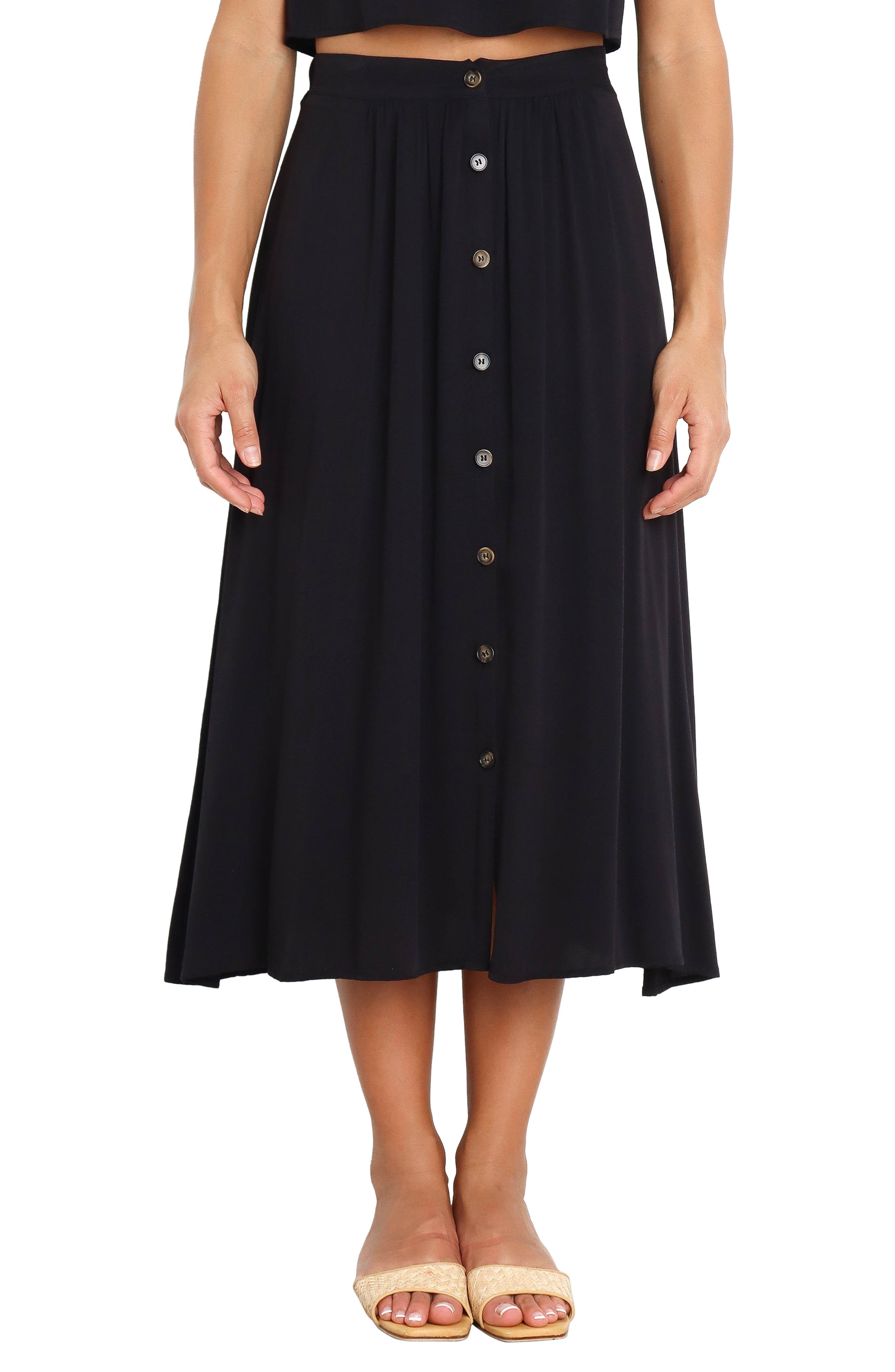 Reformation Zoe Side Slit Midi Skirt | Nordstrom