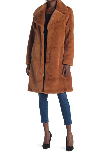 Image of AVEC LES FILLES Faux Fur Coat