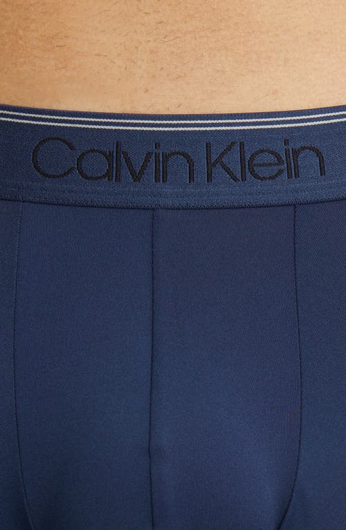 Shop Calvin Klein 5-pack Performance Boxer Briefs In Black/blue Multi