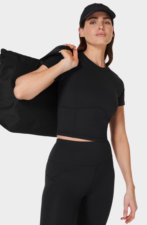 Shop Sweaty Betty All Day Active Crop T-shirt In Black