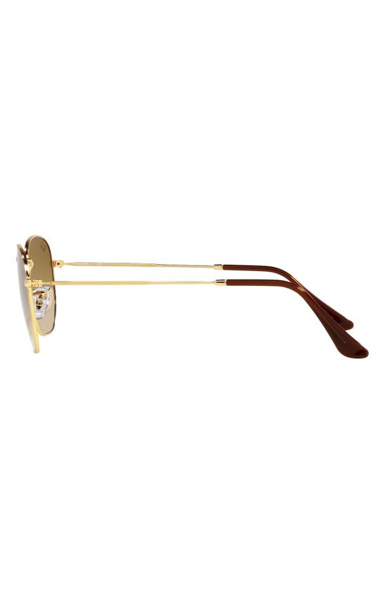 Ray Ban 51mm Gradient Aviator Sunglasses In Arista/ Clear Gradient Brown