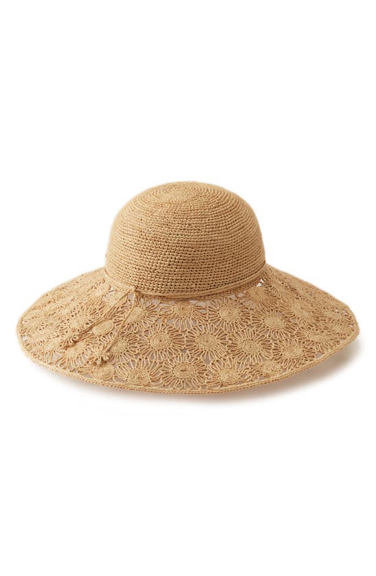 Shop Helen Kaminski Maria Raffia Straw Sun Hat In Natural