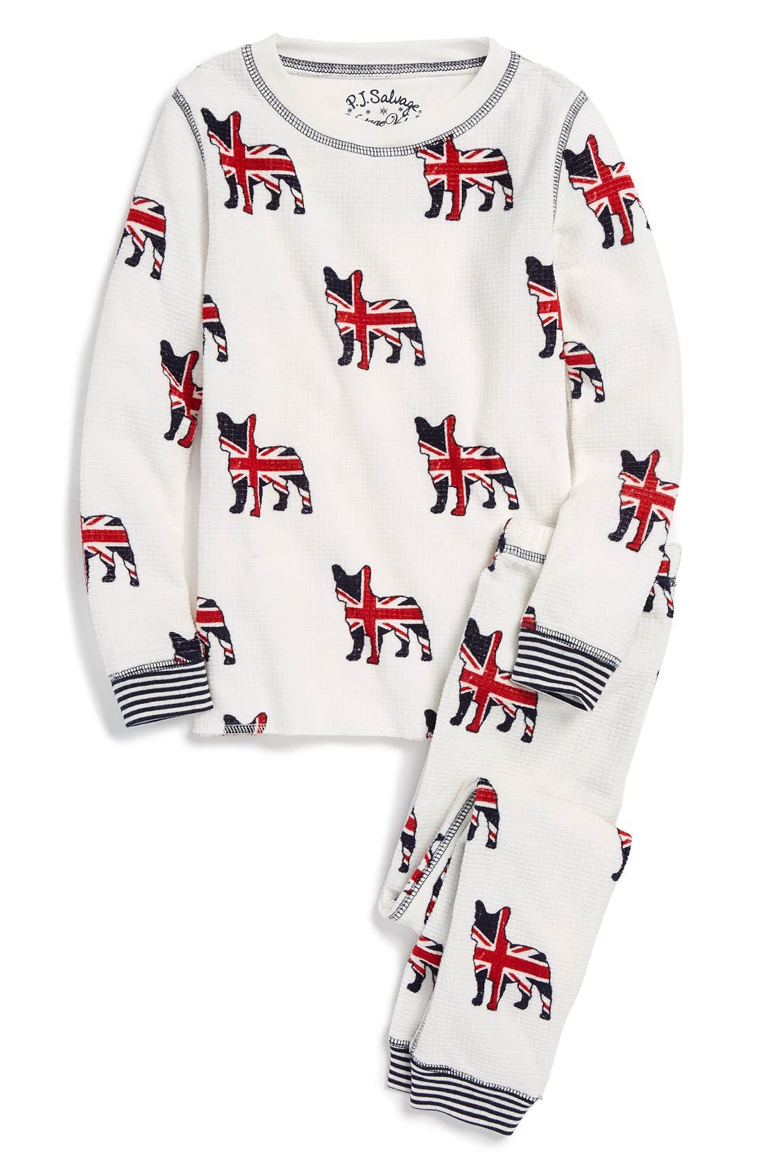PJ Salvage 'British Lily' TwoPiece Pajamas (Toddler Girls, Little Girls & Big Girls) Nordstrom