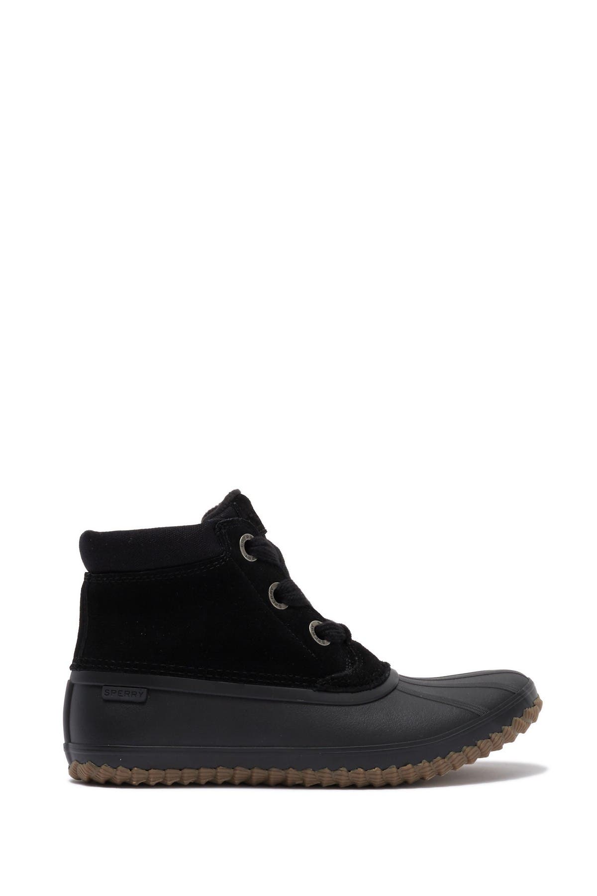 sperry suede duck boots