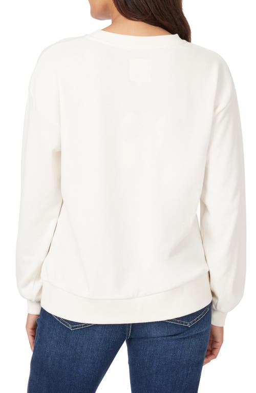 C&c California C & C California Millie Graphic Terry Sweatshirt In Whisper White- New York