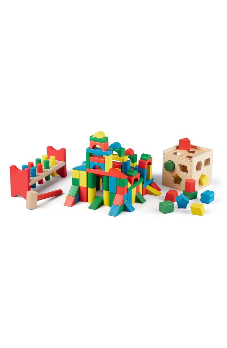 Melissa & Doug 124Piece Stack, Sort & Pound Set Nordstrom