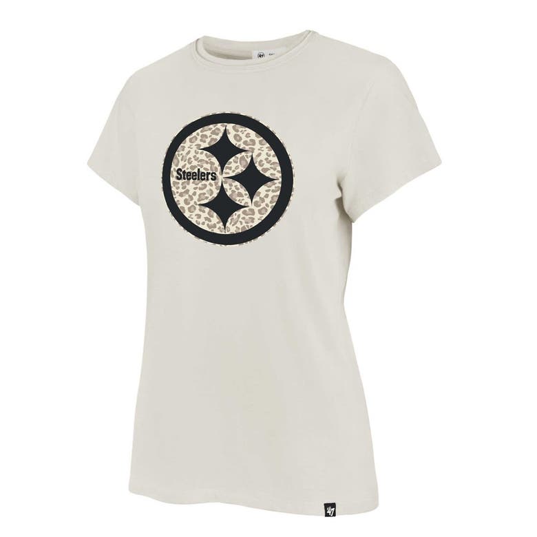 Shop 47 ' Cream Pittsburgh Steelers Panthera Frankie T-shirt