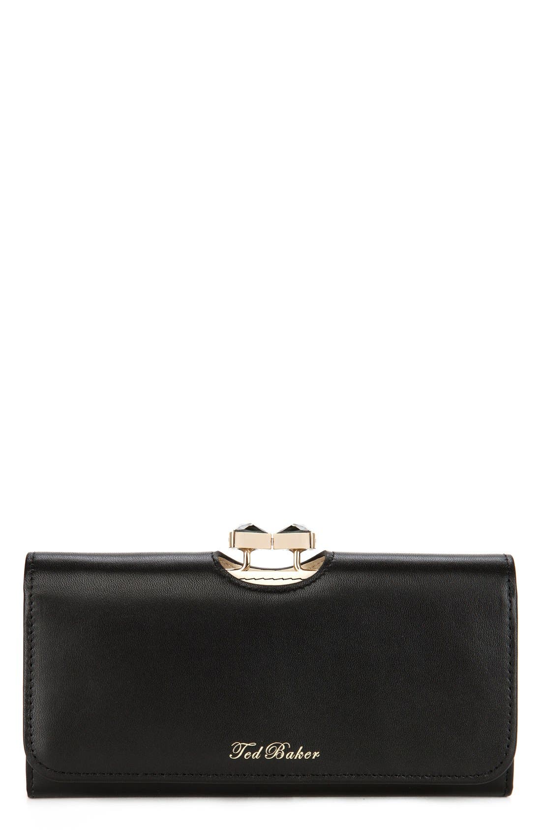 Ted Baker London 'Bow' Leather Matinee Wallet Nordstrom