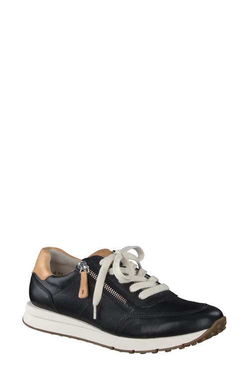 Paul Green Avery Sneaker In Black Simba Combo