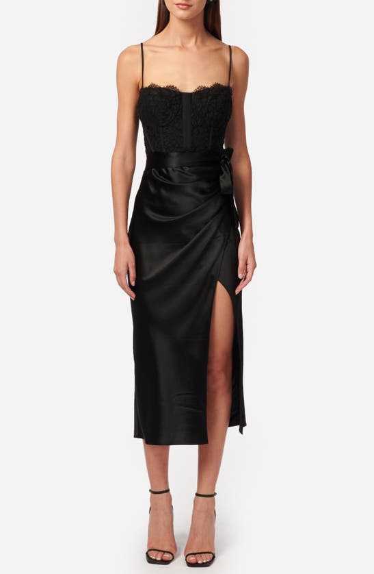 Shop Cami Nyc Tricia Lace & Satin Slipdress In Black