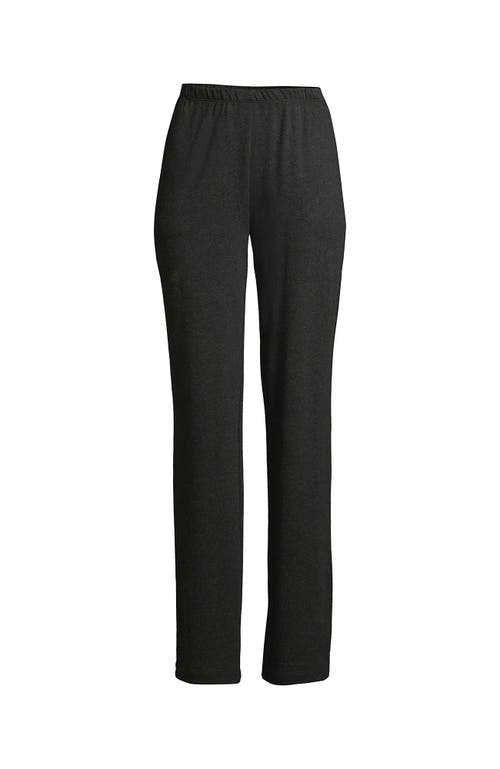 Shop Lands' End Plus Size Sport Knit High Rise Pants In Dark Charcoal Heather