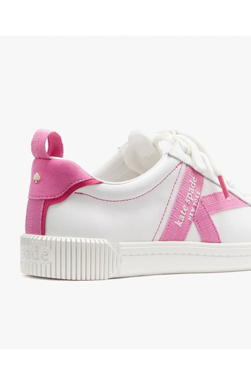 Shop Kate Spade New York Signature Sneaker In True White/carousel