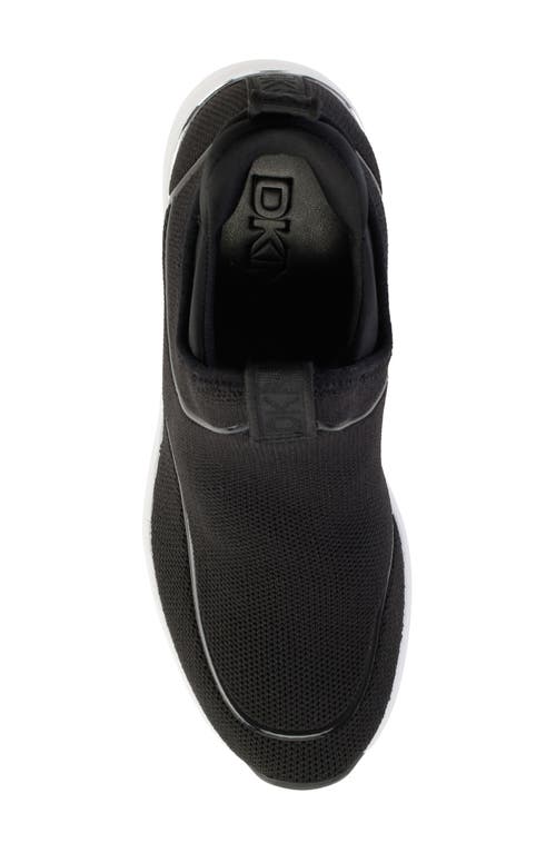 Shop Dkny Pecola Slip-on Wedge Sneaker In Black