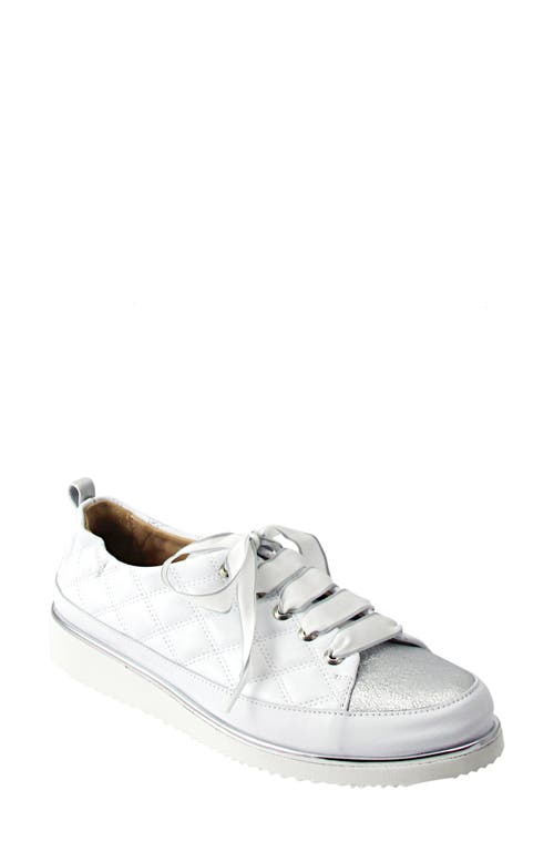 Novella Quilted Sneaker in Ice