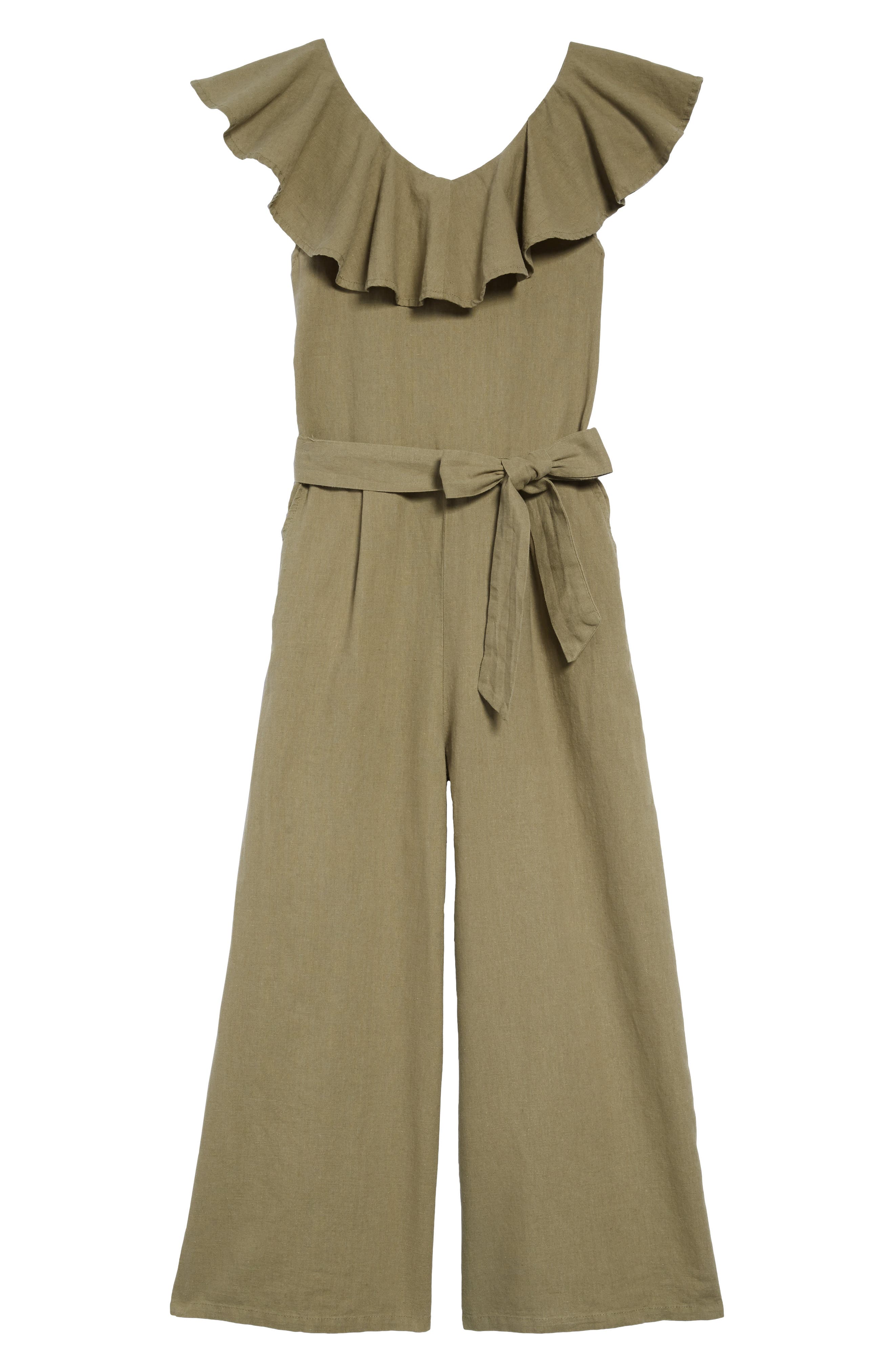 kids tan jumpsuit