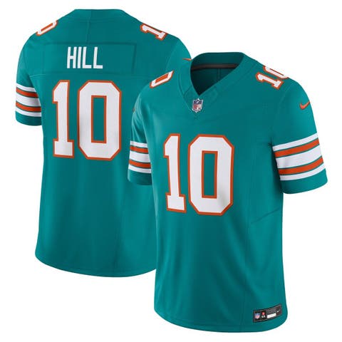 Outerstuff Youth Tyreek Hill Aqua Miami Dolphins Replica Player Jersey Size: Extra Large