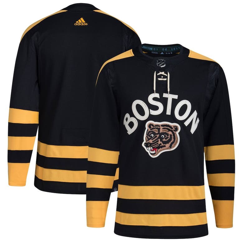 Adidas Originals Adidas Black Boston Bruins 2023 Winter Classic Blank ...
