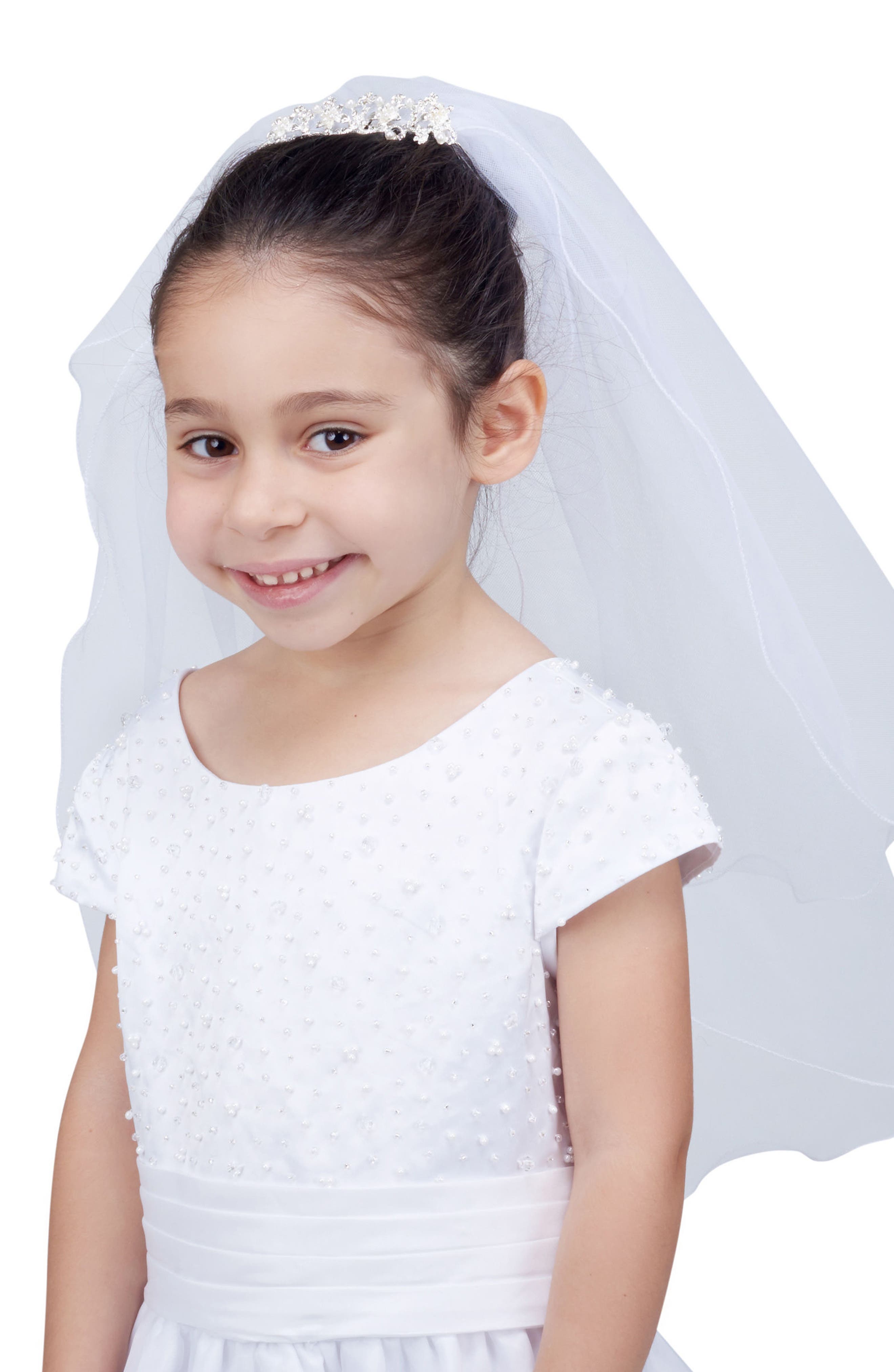 Lauren Marie First Communion Hair Comb Veil Girls Nordstrom