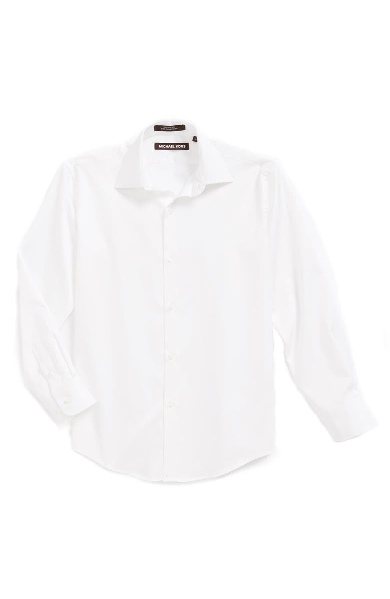 Michael Kors Woven Cotton Dress Shirt (Big Boys) | Nordstrom