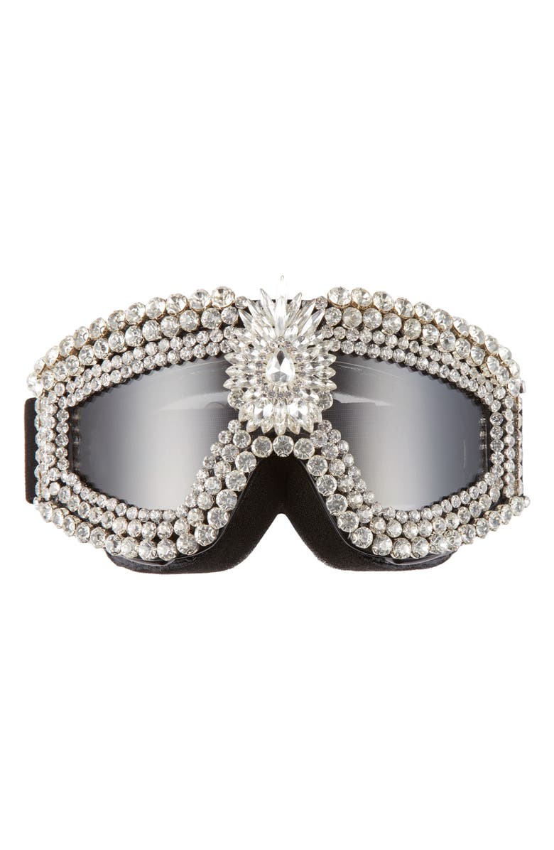 Rad + Refined Crystal Embellished Snow Goggles, Main, color, 