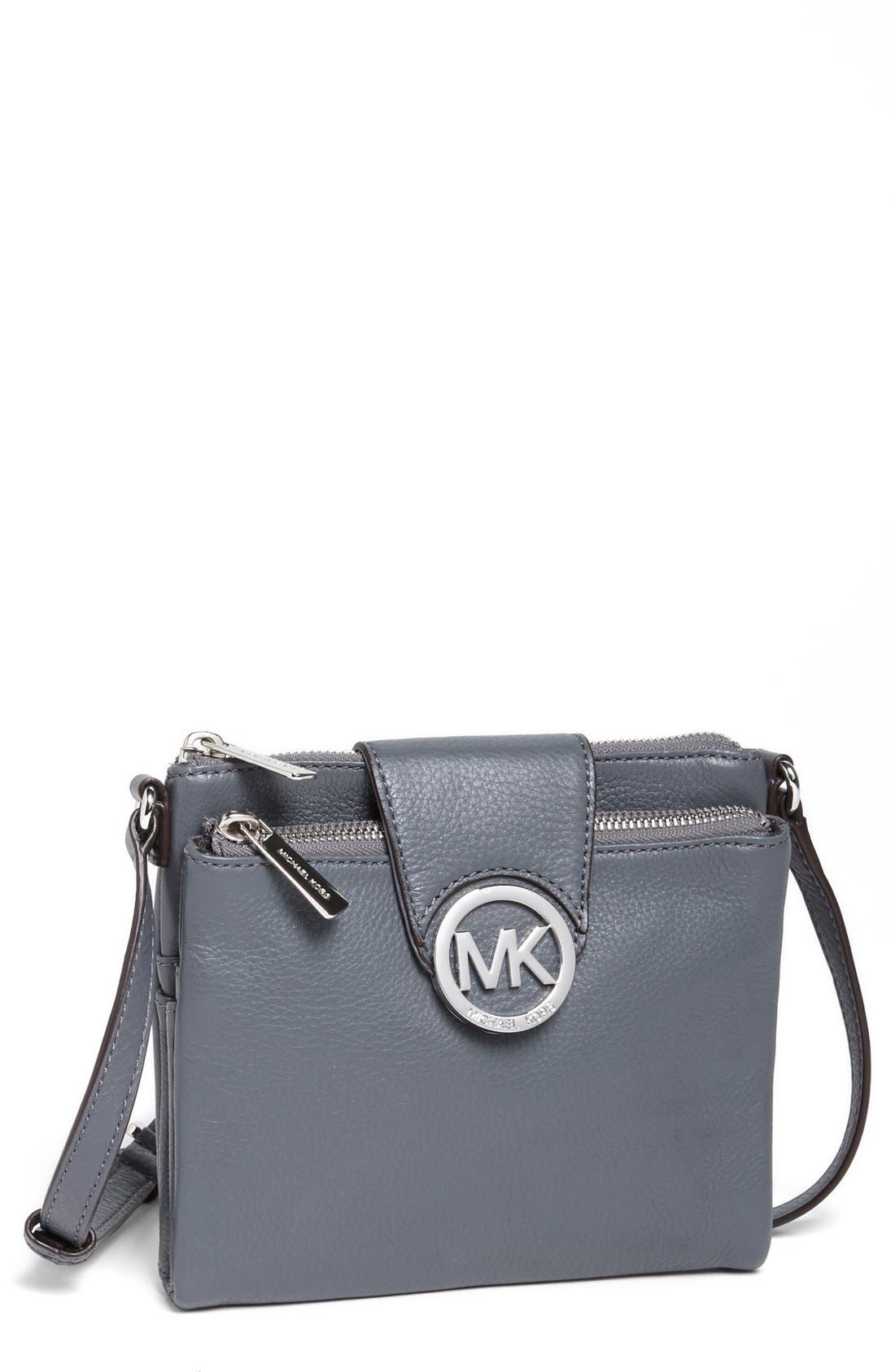 michael kors fulton crossbody grey