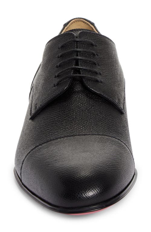 Shop Christian Louboutin Surcity Cap Toe Derby In Black