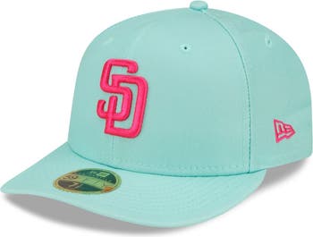 Men's New Era Light blue/navy San Diego Padres Green Undervisor 59FIFTY Fitted Hat