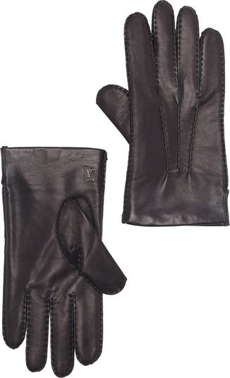 Bruno Magli Cashmere Lined Hand Stitch Leather Gloves Nordstromrack