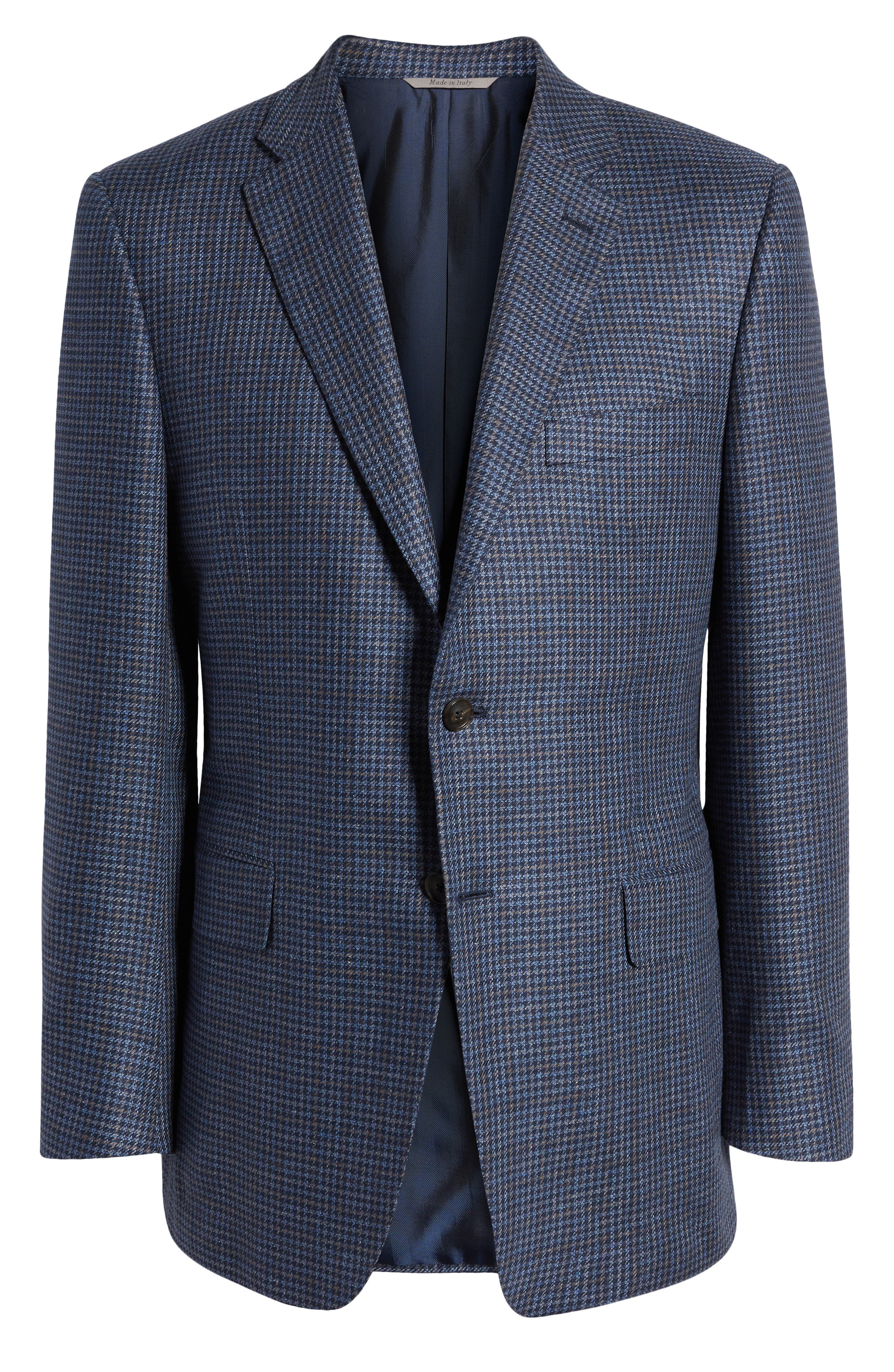 Canali single-breasted button coat - Blue