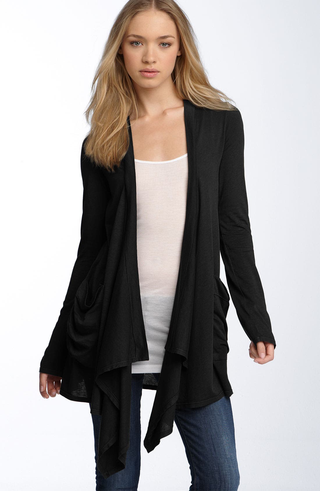 cotton waterfall cardigan