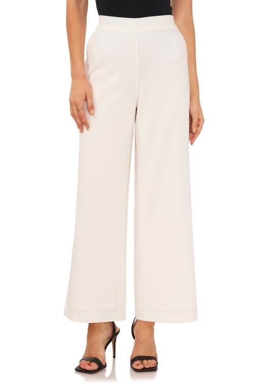 High Waist Wide Leg Pants in New Ivory