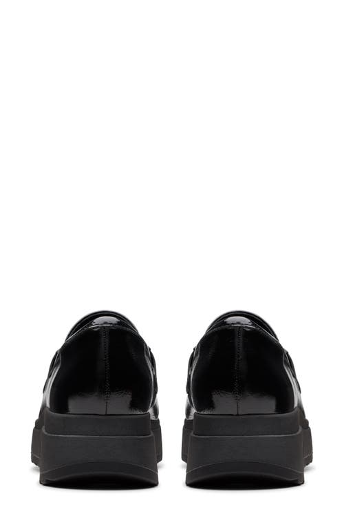 Shop Clarksr Clarks(r) Loriini Izzy Platform Wedge Bit Loafer In Black Patent