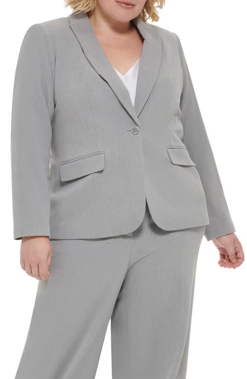 Shop Calvin Klein Peak Lapel Blazer In Tin