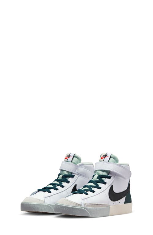 Nike Kids' Blazer Mid '77 SE Sneaker White/Black/Jungle/Silver at Nordstrom