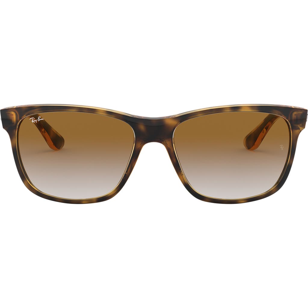 Ray Ban Ray-ban 'wayfarer' 58mm Aviator Sunglasses In Havana/brown Gradient